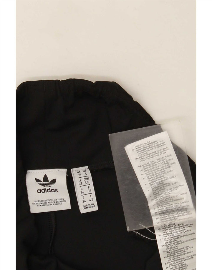 Adidas Damen Sportshorts UK 10 Small Schwarz Polyester