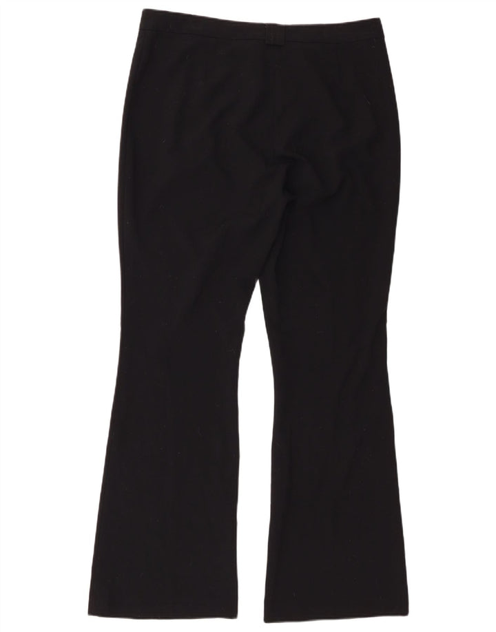 Marks & Spencer Damen Bootcut-Anzughose UK 12 Medium W32 L30 Schwarz