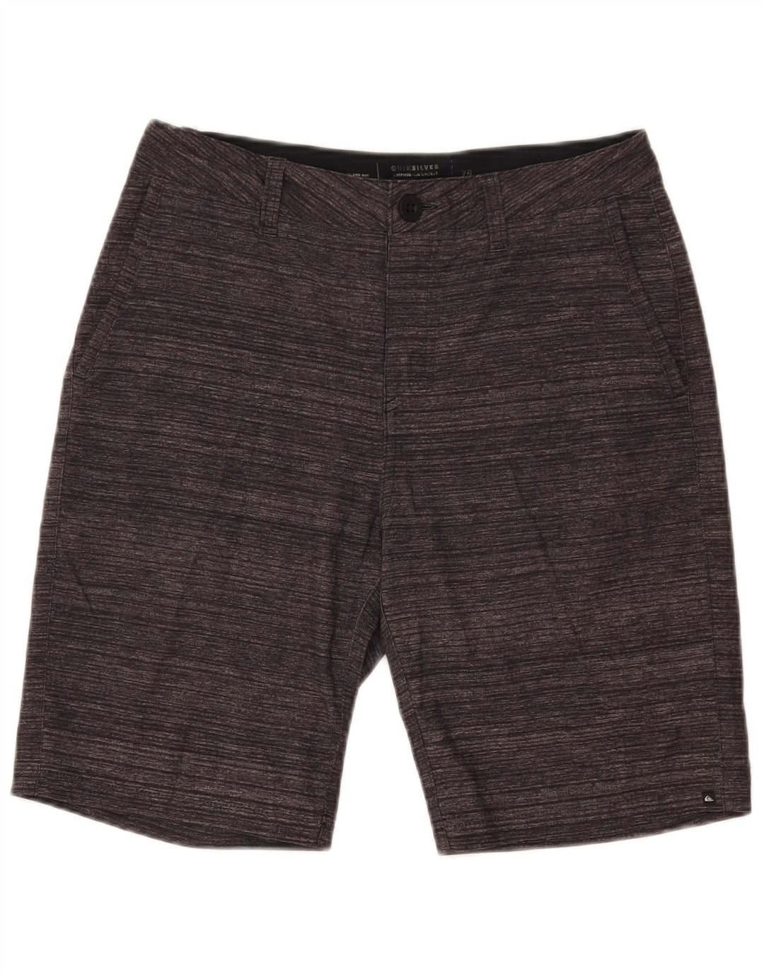 Quiksilver Herren-Chinoshorts, W28, klein, grau gestreift, Polyester