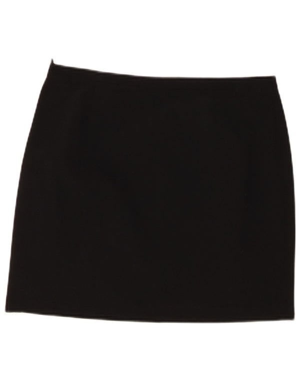 Pinko Damen Minirock UK 12 Medium W30 Schwarz Polyester