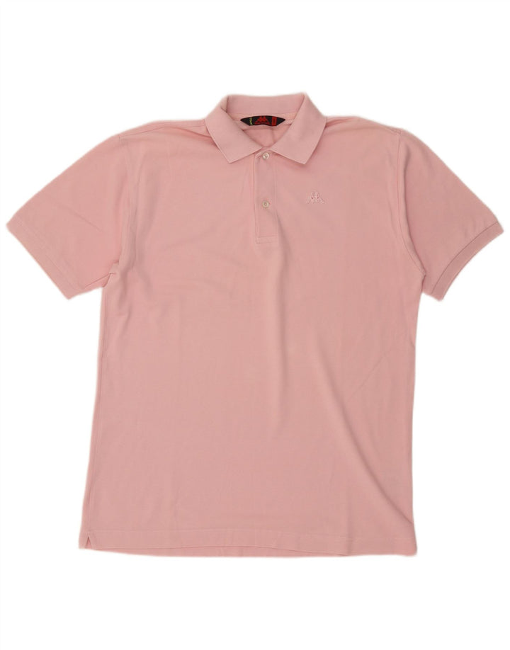 Kappa Herren-Poloshirt, groß, rosa Baumwolle