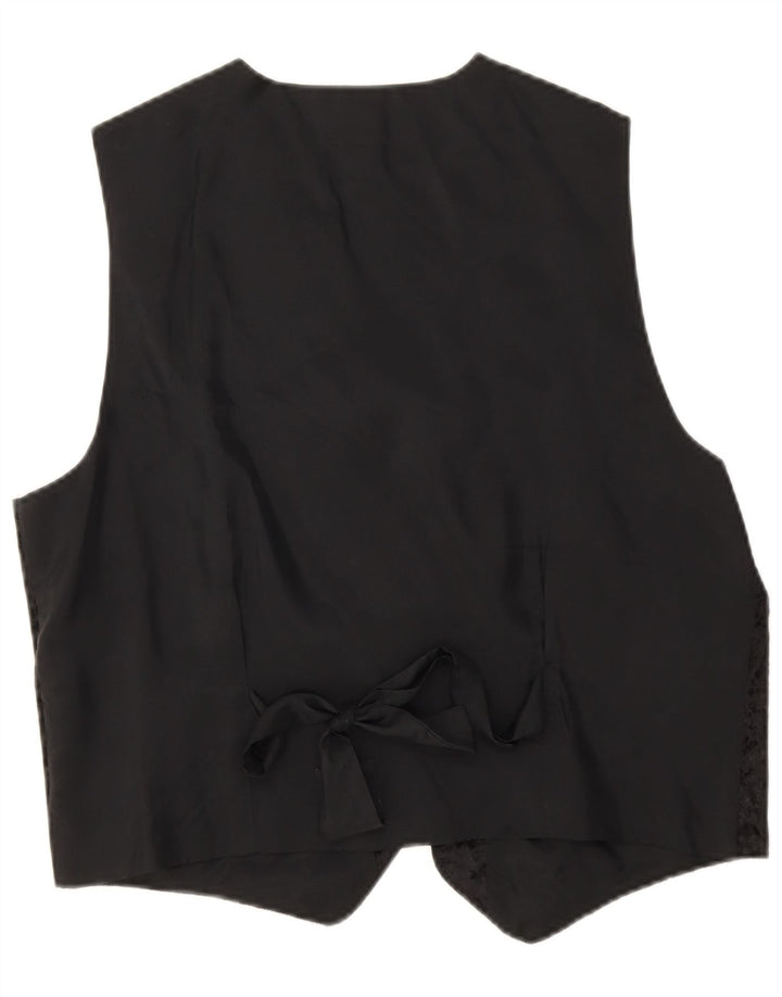 Neue Fast Damen Weste EU 44 XL Schwarz Polyester