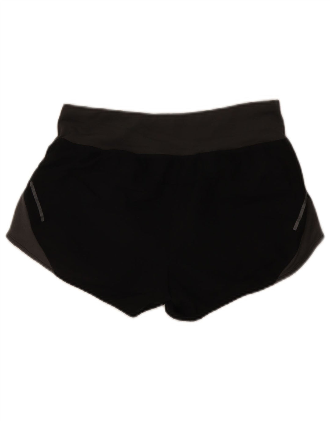 Adidas Damen Lauf-Sportshorts UK 10 Small Schwarz Colourblock Polyester