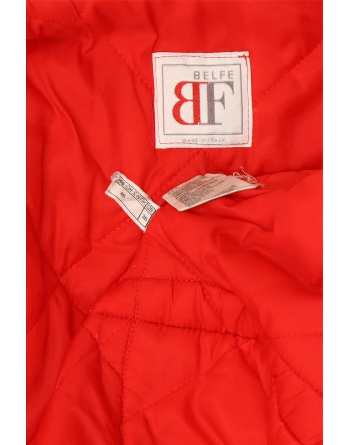 Belfe & Belfe Herren Loose Fit Wattierte Jacke UK 36 Small Rot