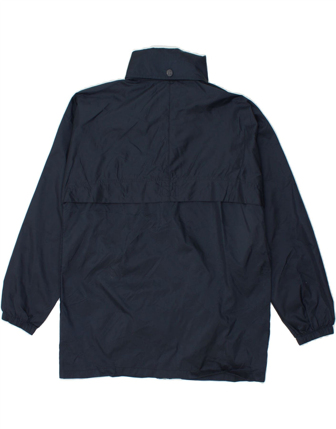 CHAMPION Boys Graphic Hooded Raincoat 11-12 Years Large Navy Blue Vintage Champion and Second-Hand Champion from Messina Hembry 
