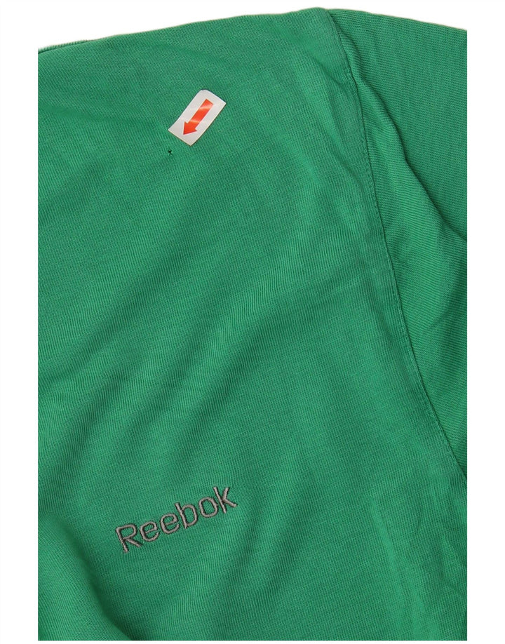 REEBOK Mens T-Shirt Top Medium Green Cotton