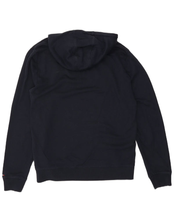 Tommy Hilfiger Herren-Kapuzenpullover mit Grafik, XL, Marineblau, Baumwolle