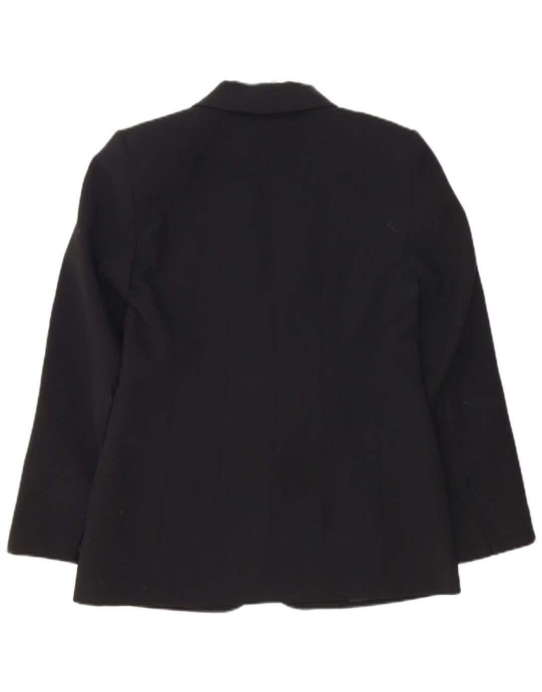 Zara Damen 1-Knopf-Blazerjacke UK 12 Mittelschwarzes Polyester