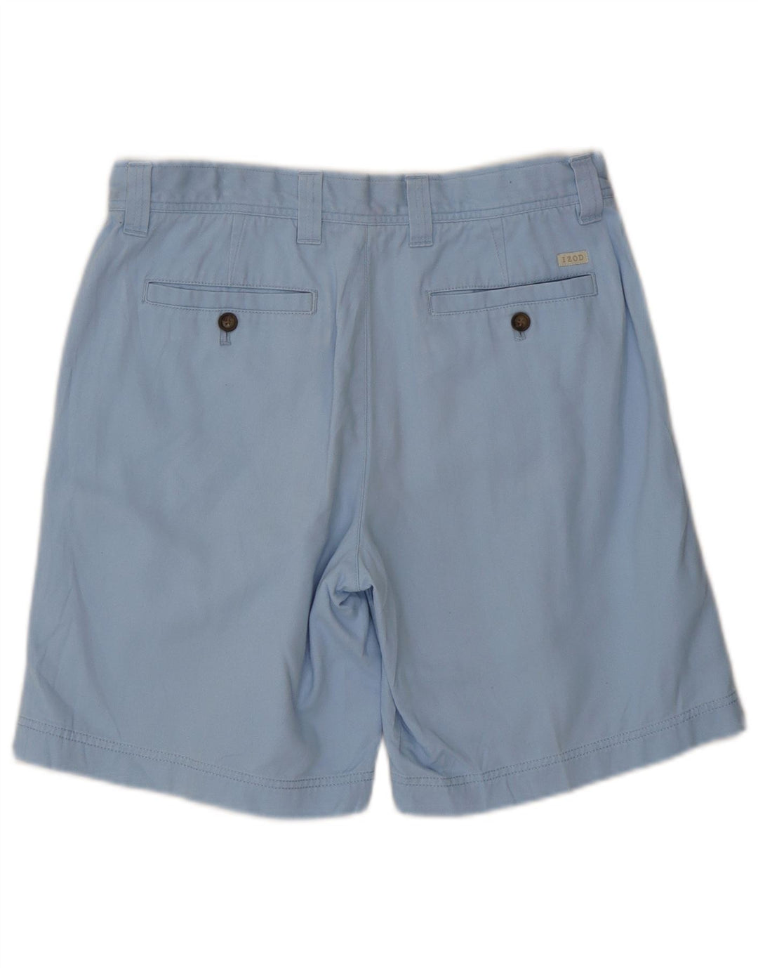 IZOD Herren Salt Water Chino Shorts W32 Mittelblaue Baumwolle