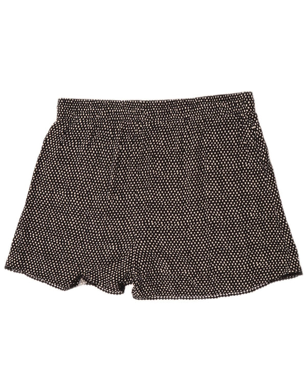 Marks & Spencer Damen Chinoshorts UK 14 Large W34 Schwarz gepunktet