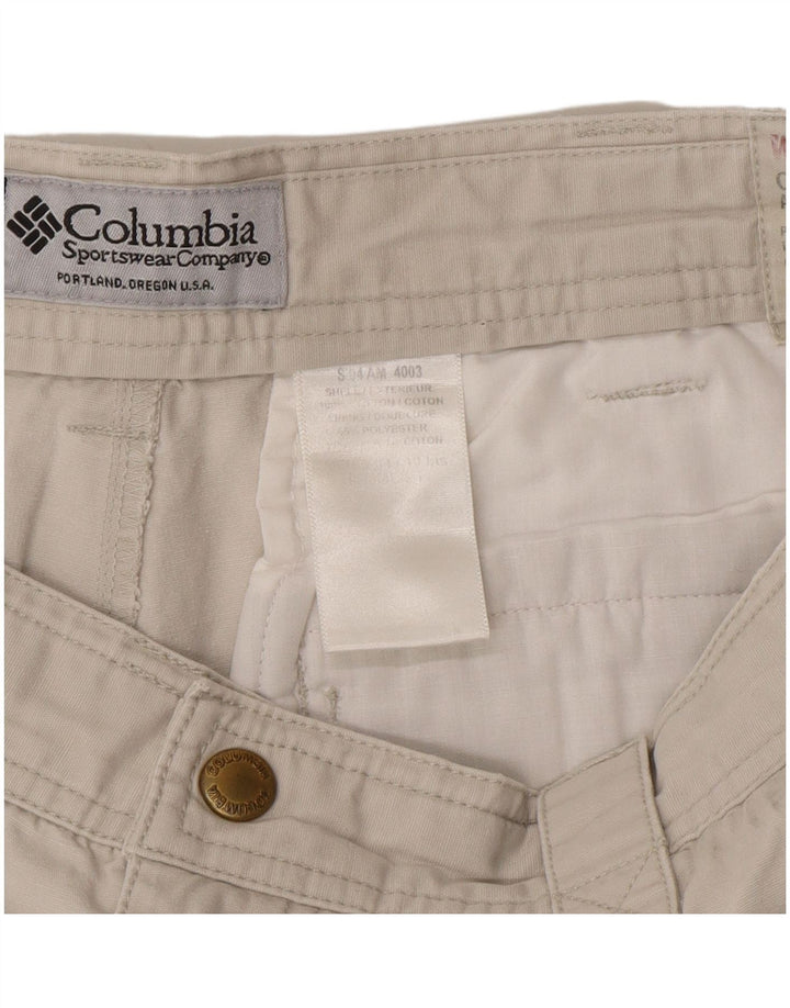 Columbia Herren Cargoshorts W34 Large Beige Baumwolle