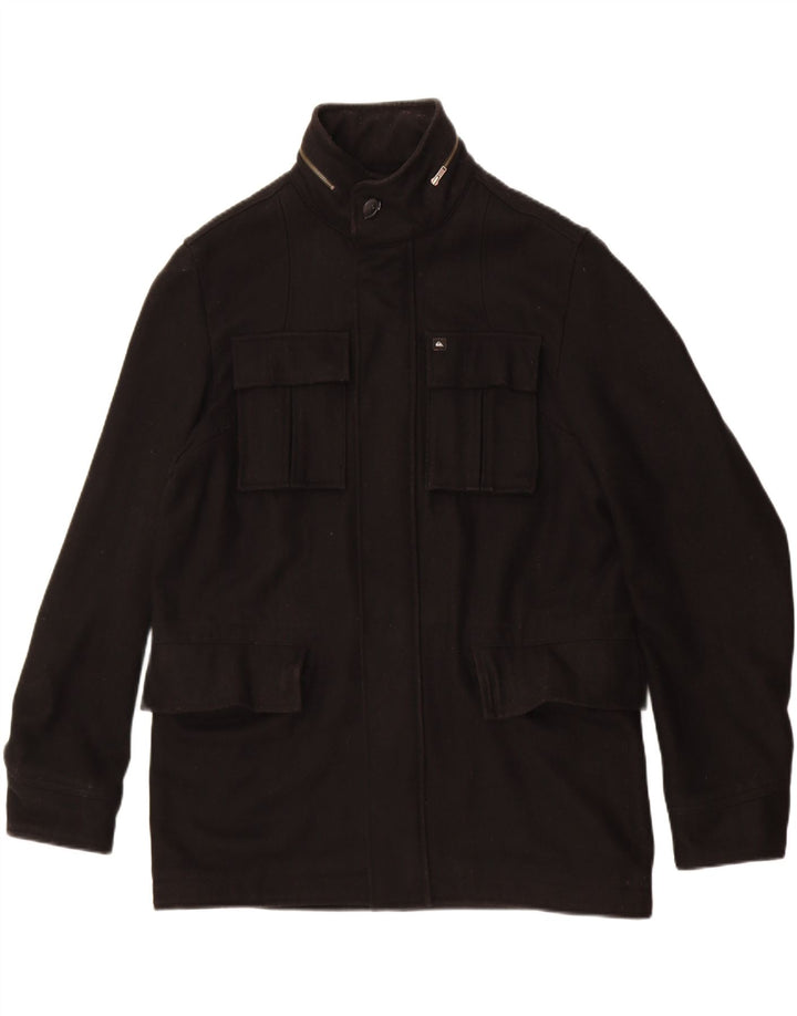 Quiksilver Herren-Utility-Jacke UK 38 Mittelschwarze Wolle