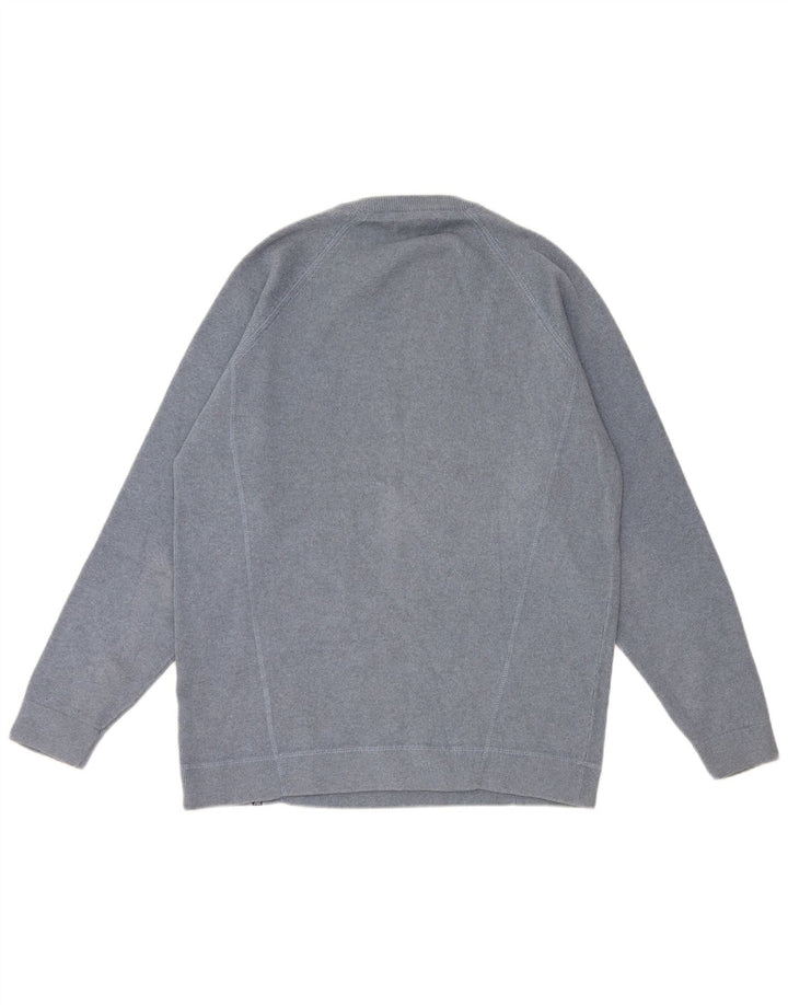 Marks & Spencer Herren Blauer Harbor-Pullover mit Rundhalsausschnitt Mittelblau