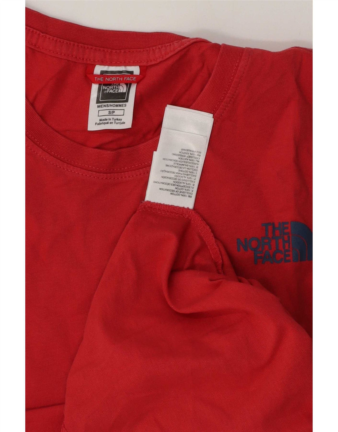 The North Face Herren-T-Shirt mit Grafik, Größe S, Rot, Baumwolle