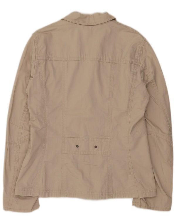 Invicta Womens Utility Jacke UK 16 Large Beige Baumwolle