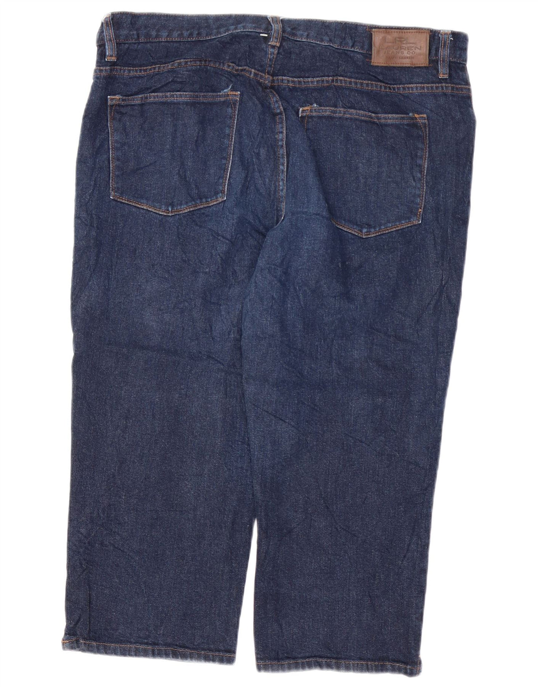 RALPH LAUREN Damen Capri-Jeans US 16 2XL W38 L21 Marineblaue Baumwolle