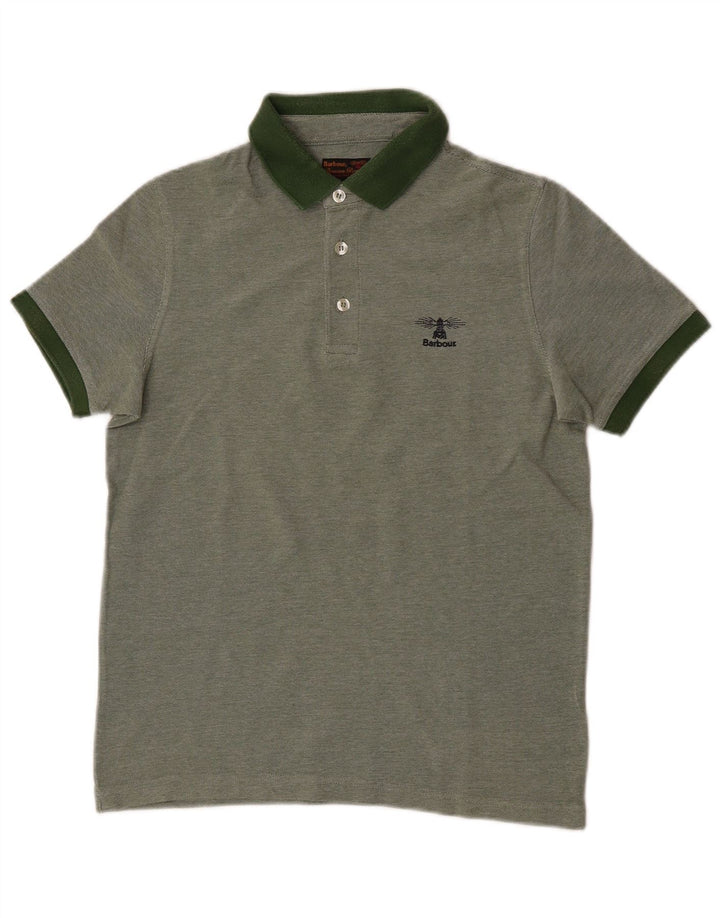 Barbour Herren-Poloshirt, kleine grüne Baumwolle