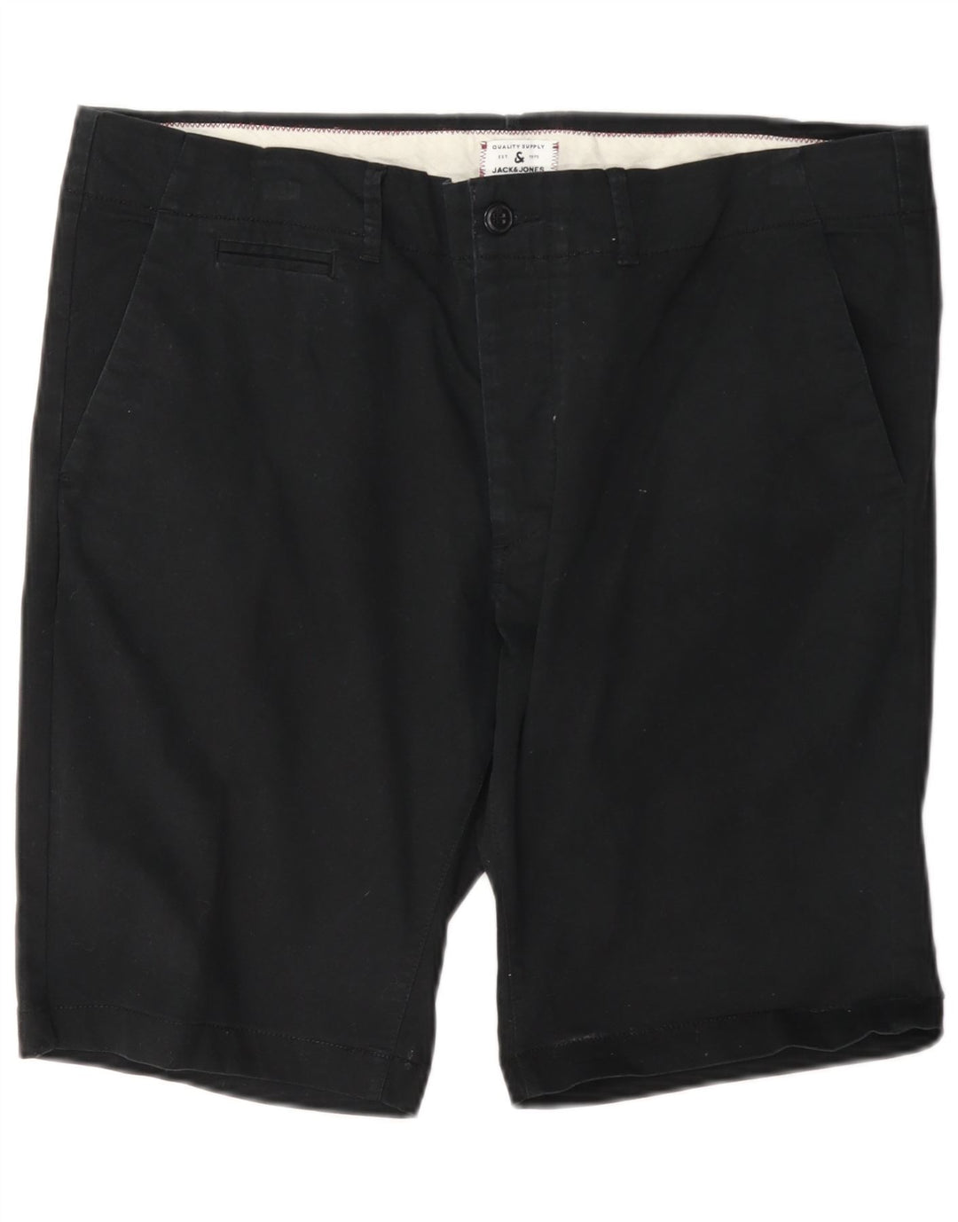 Jack & Jones Herren Chinoshorts XL W38 Schwarz Baumwolle