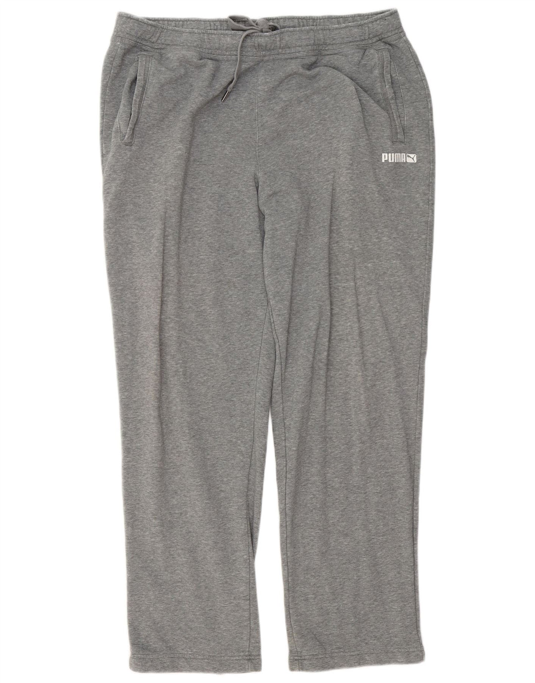 Puma Herren-Trainingshose 2XL, grau gefleckte Baumwolle