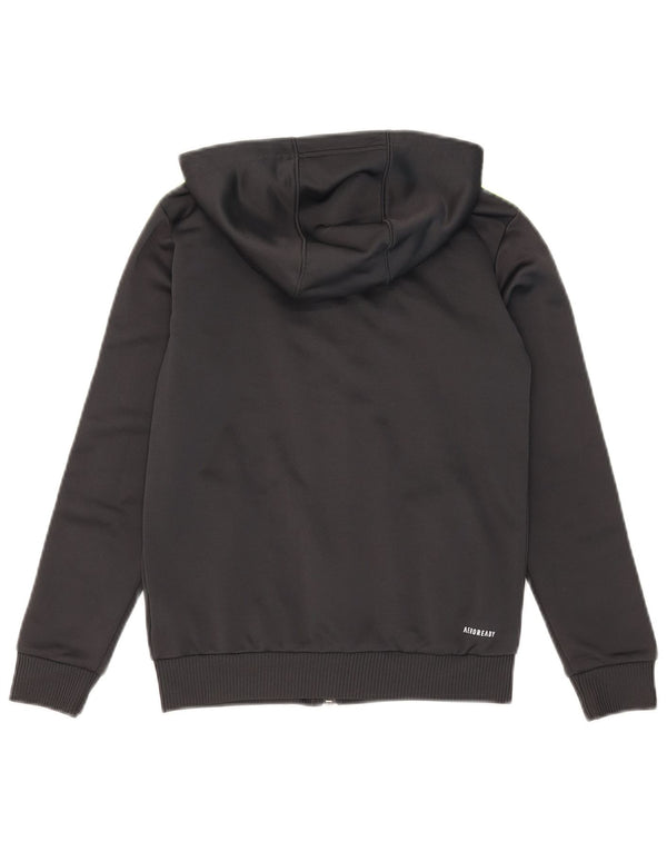 Adidas Mädchen Aeroready Zip Hoodie Pullover 9–10 Jahre Grau Polyester