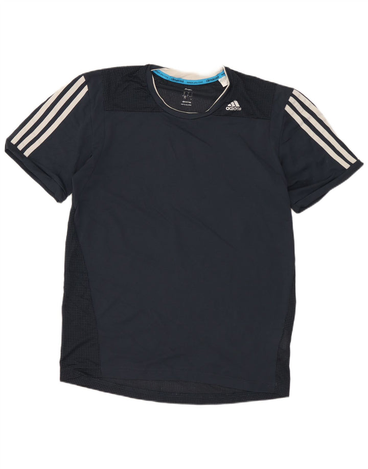Adidas Herren Climacool T-Shirt Top Small Marineblau Polyester