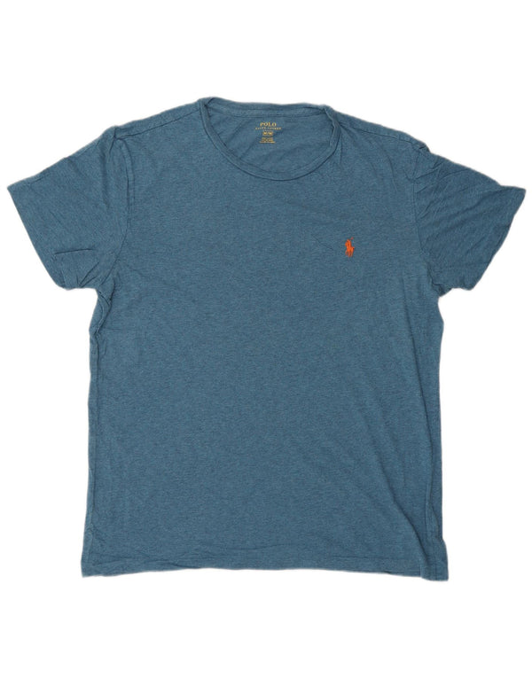 POLO RALPH LAUREN Herren T-Shirt Top mittelblaue Baumwolle