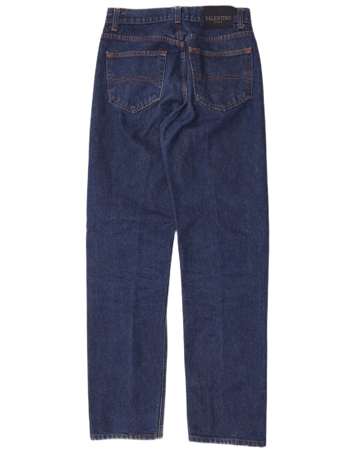 Valentino Herren Straight Jeans W32 L32 Blaue Baumwolle