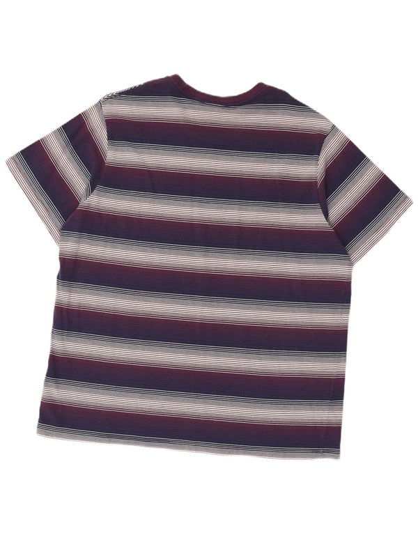 Levi's Herren Standard T-Shirt Top XL Mehrfarbig gestreift aus Baumwolle