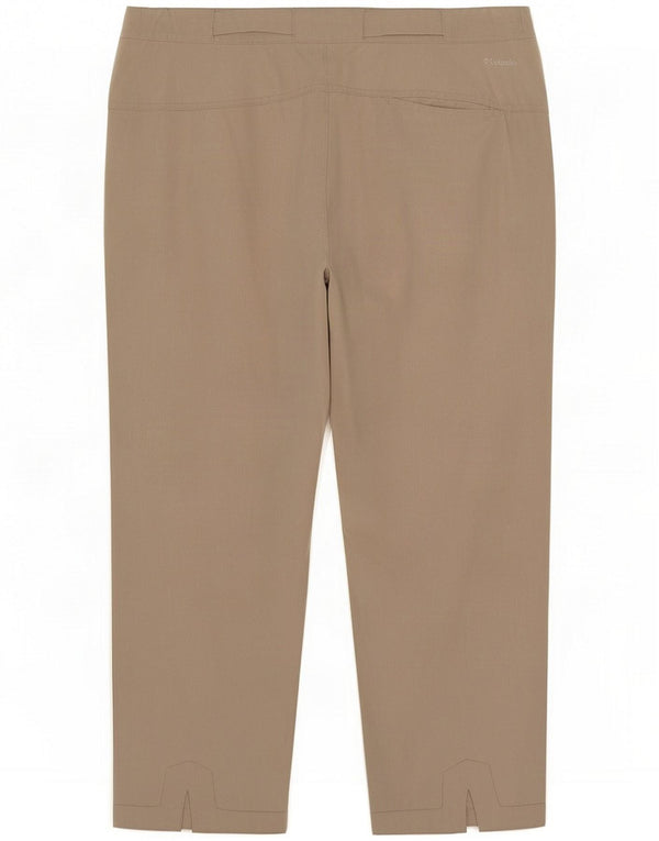 Columbia Damen-Caprihose mit lockerer Passform, mittelgroß, W30, L21, beige Seide