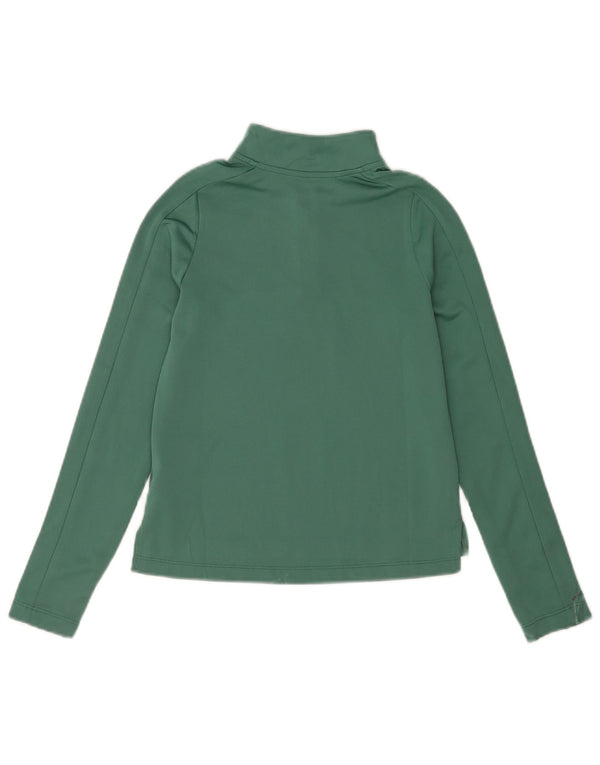 Nike Girls Dri Fit Pullover-Trainingsanzugoberteil mit Reißverschluss und 10–11 Jahren, Mittelgrün