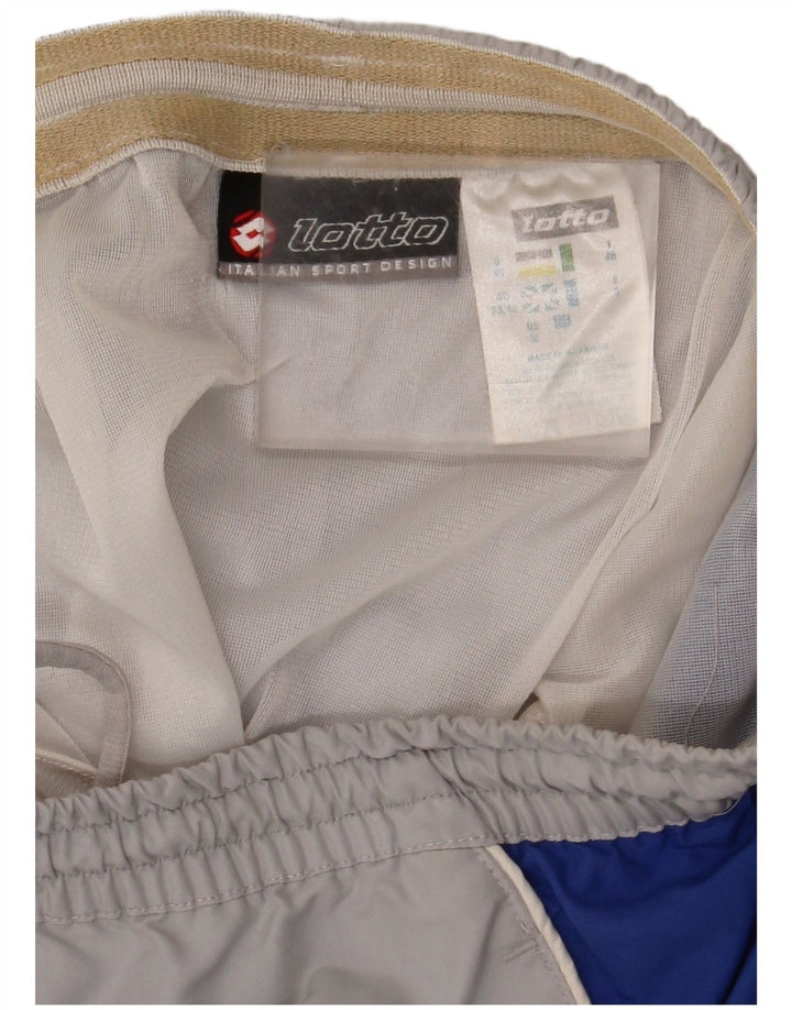 LOTTO Herren-Sportshorts UK 38/40 Mittelgraues Colourblock-Polyester