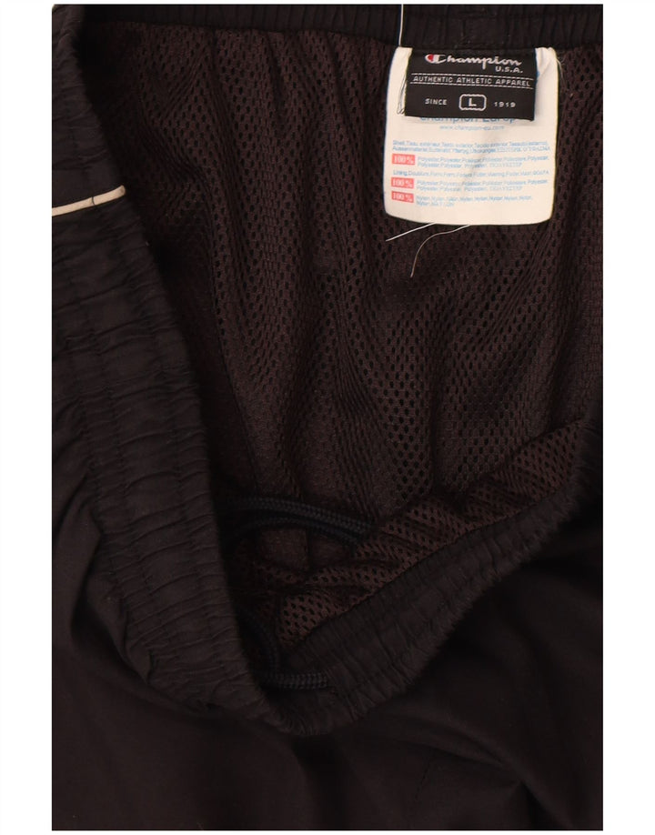 Champion Herren-Trainingshose, groß, aus schwarzem Polyester
