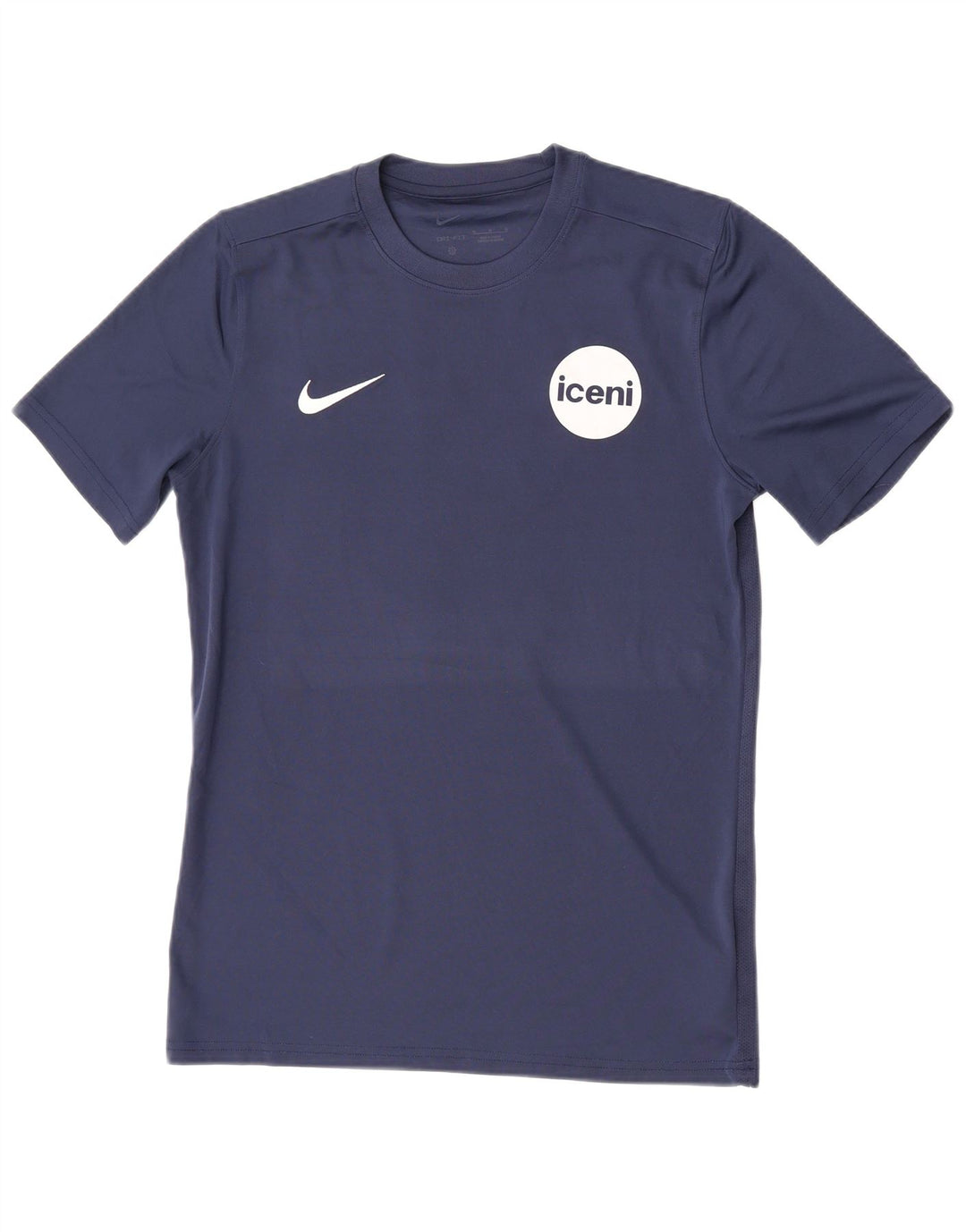 Nike Herren Dri Fit Grafik-T-Shirt-Oberteil Mittelmarineblaues Polyester