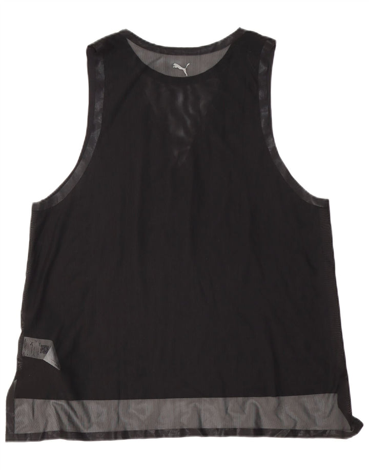 Puma Damen Graphic Vest Top UK 18 XL Schwarz Polyester