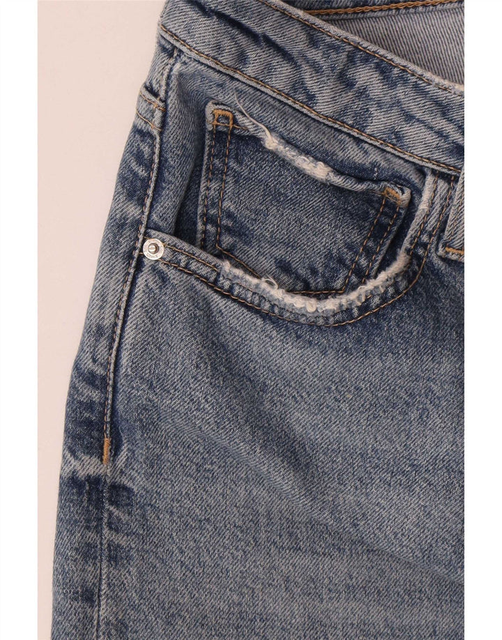 Zara Damen Straight Jeans EU 38 Small W28 L28 Blau