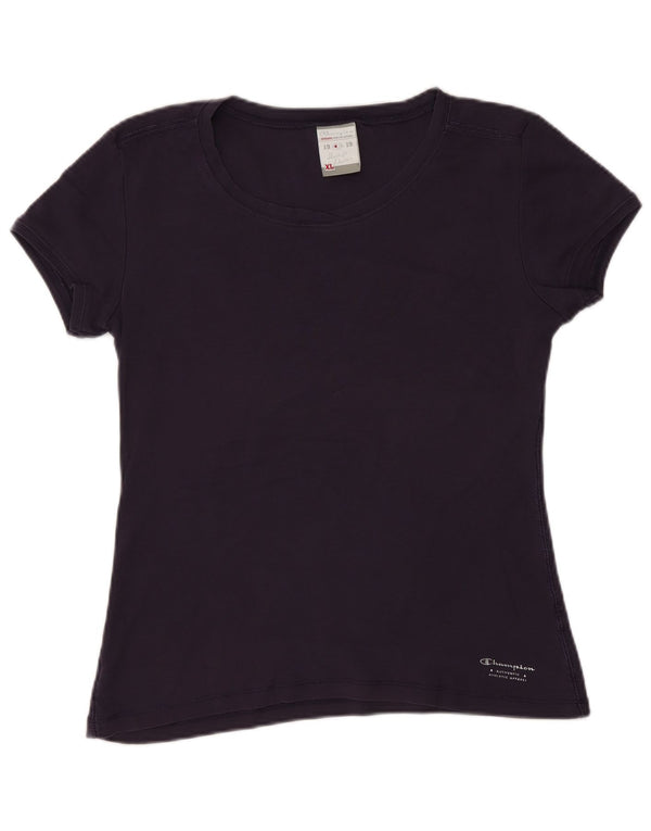 Champion Womens Heritage Classics T-Shirt Top UK 18 XL Purple