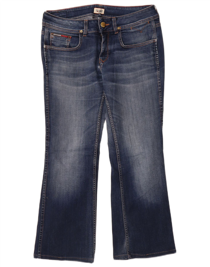 TOMMY HILFIGER Damen Bootcut Jeans W30 L27 Blaue Baumwolle