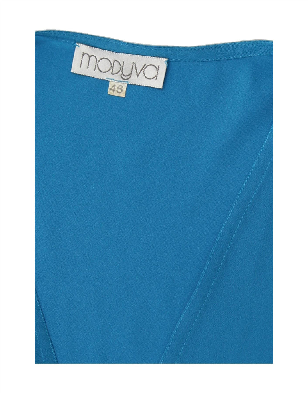 MODYVA Womens 3/4 Sleeve Cardigan Top IT 46 Large Blue Vintage Modyva and Second-Hand Modyva from Messina Hembry 
