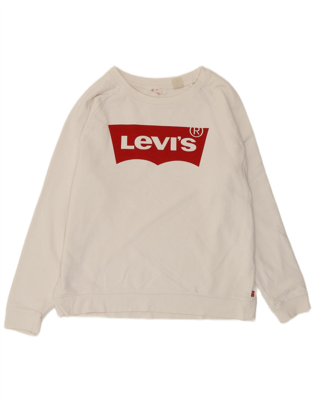 Levi's Damen Grafik-Sweatshirt-Pullover UK 14 Mittelweiß