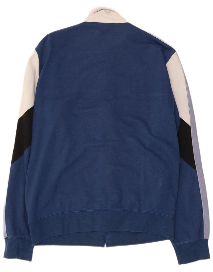 CHAMPION Herren-Trainingsanzug-Oberteil, große marineblaue Farbblock-Baumwolle