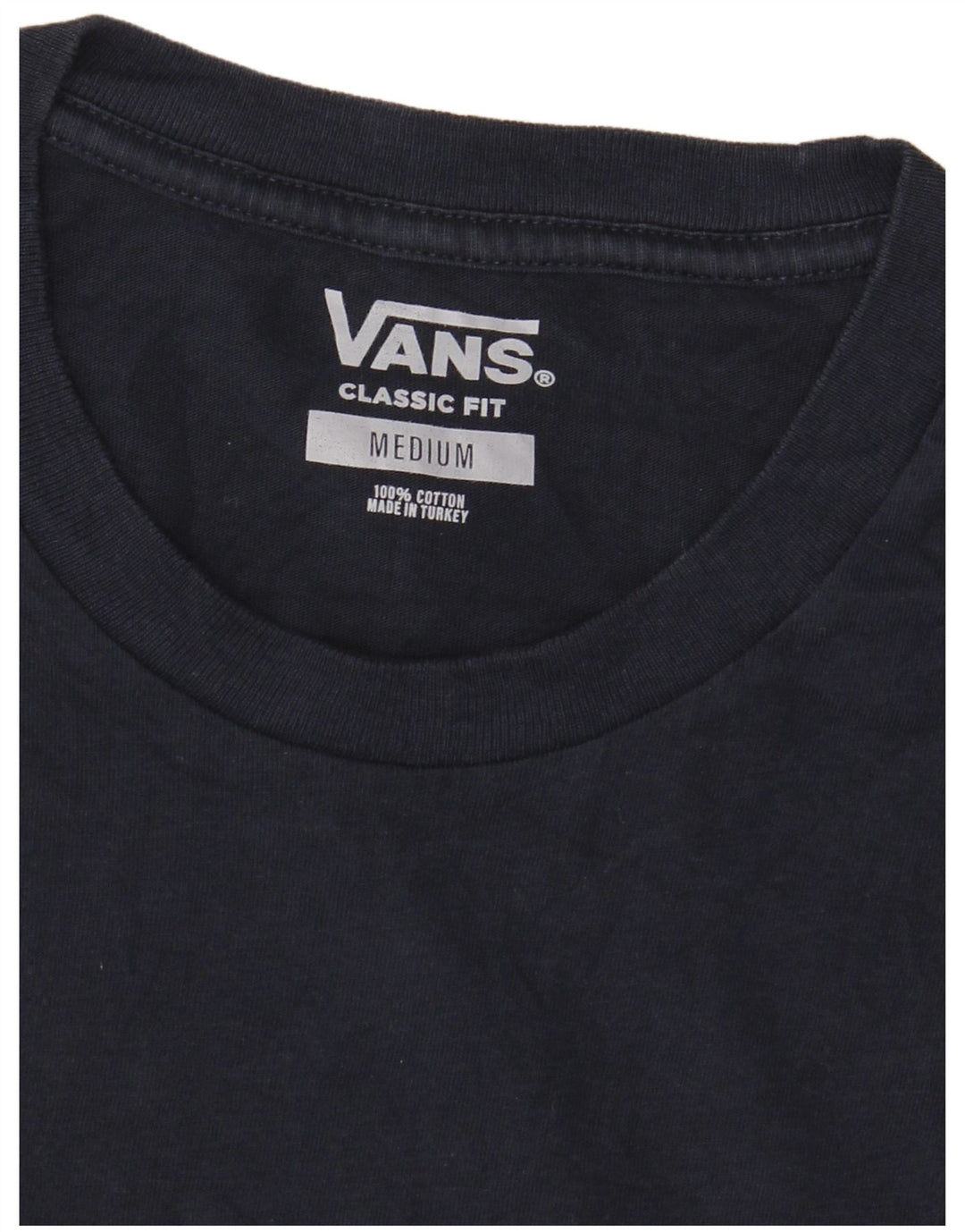 Vans Herren-T-Shirt mit klassischer Passform, mittelmarineblauer Baumwolle