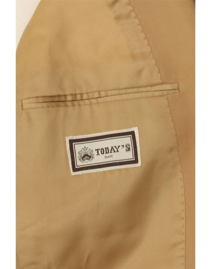 Vintage Herren 2-Knopf-Anzug UK 38 Medium W36 L29 Beige
