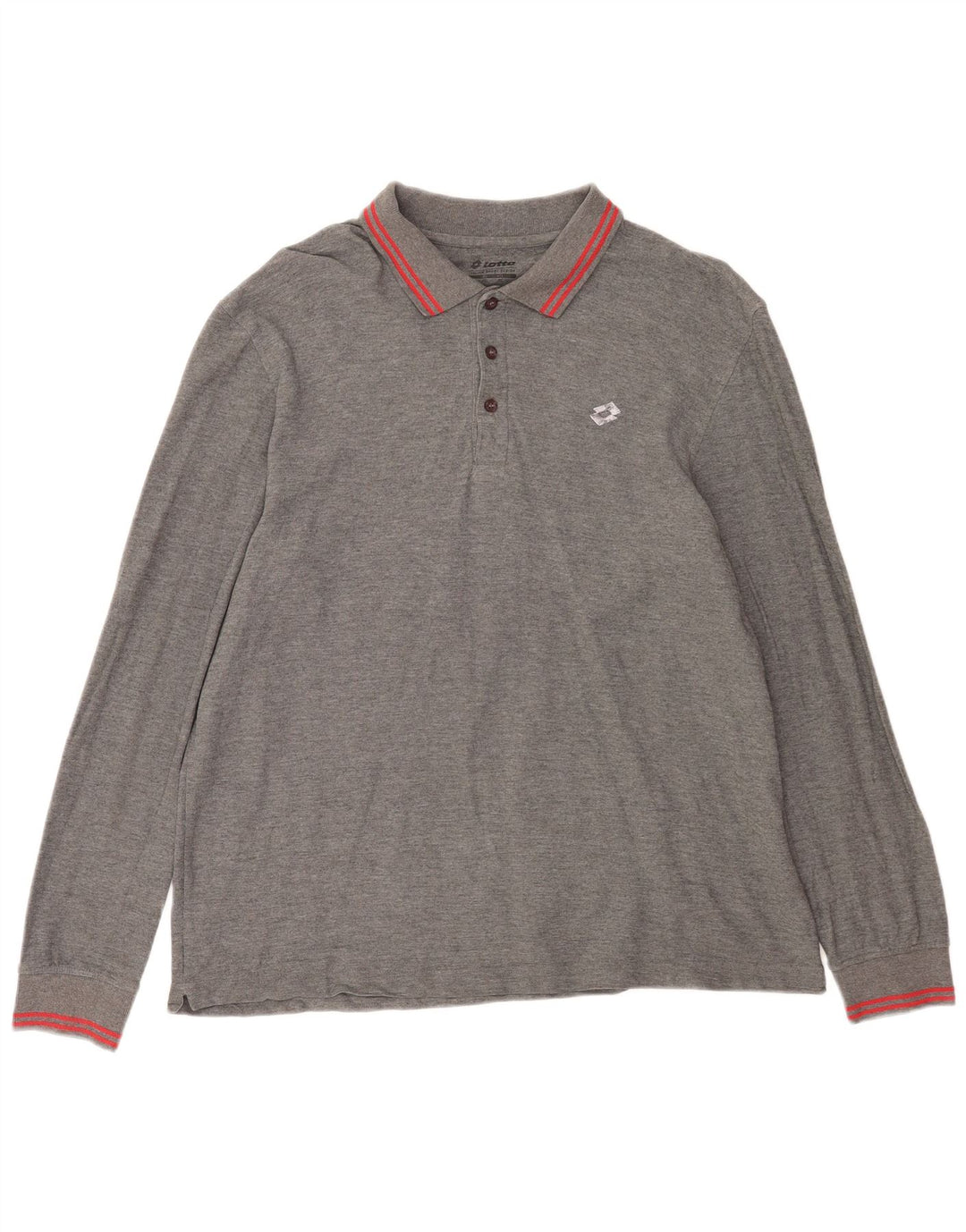 Lotto Herren Langarm-Poloshirt 2XL Grau