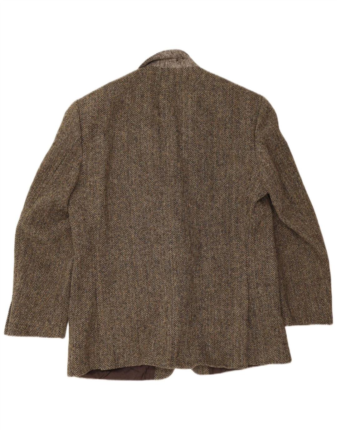 Benvenuto Herren Harris Tweed Blazer Jacke IT 56 3XL Grün Fischgrätenmuster