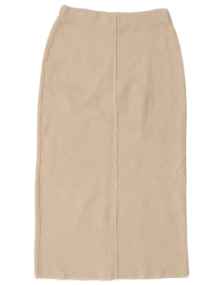 Zara Strick-Midirock für Damen, Größe S, W26, gebrochenes Weiß