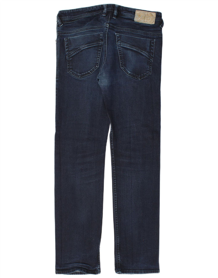 Diesel Herren Slim Jeans W32 L32 Marineblaue Baumwolle