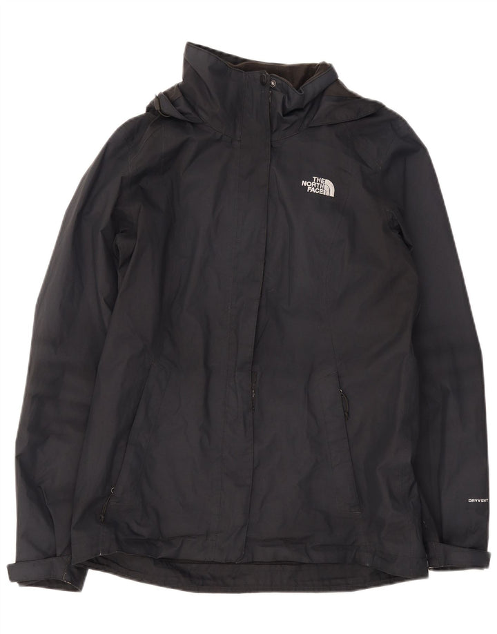 The North Face Damen-Regenjacke mit Kapuze, UK 14, mittelschwarz, Polyester