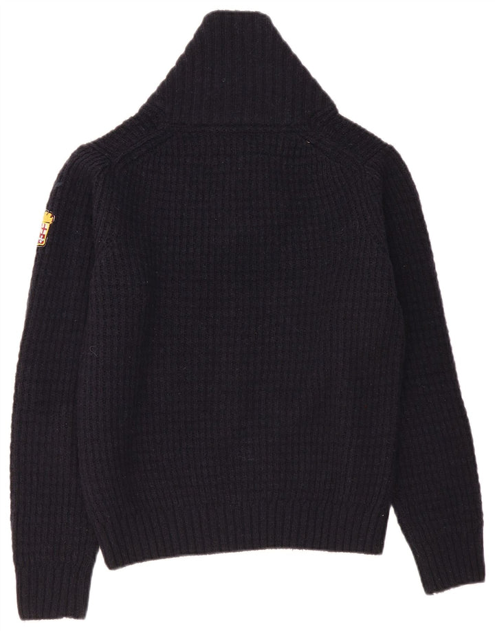 MARINA MILITARE Damen-Pullover mit Schalkragen, Gr. 10, Größe S, Marineblau