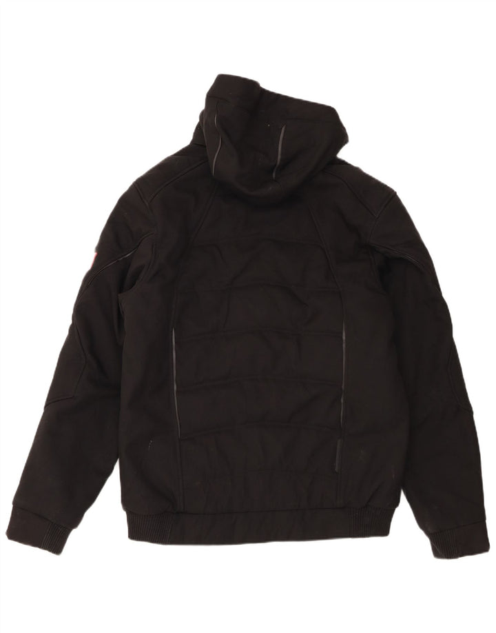 Engelbert Strauss Herren-Jacke mit Kapuze, gepolstert, UK 38, Mittelschwarz, Polyester