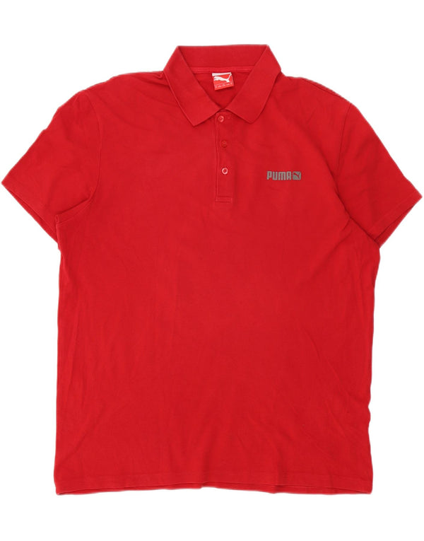 Puma Herren Poloshirt XL Rot Baumwolle